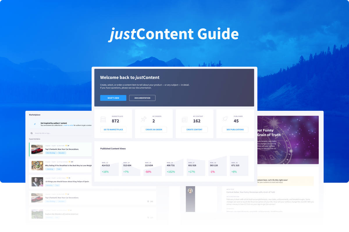 justContent Guide